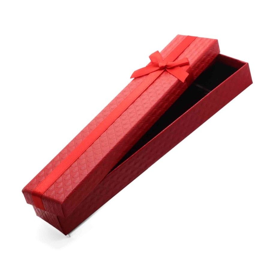 Accesorios Marca DJOYAS | Caja De Pulseras Color Rojo Con Cinta