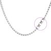 Joyas De Plata Marca DJOYAS | Cadena De Plata 925 Estilo Gusano 60 Cm