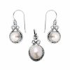 Joyas De Plata Marca DJOYAS | Conjunto De Plata 925 Nudos Con Madre Perla