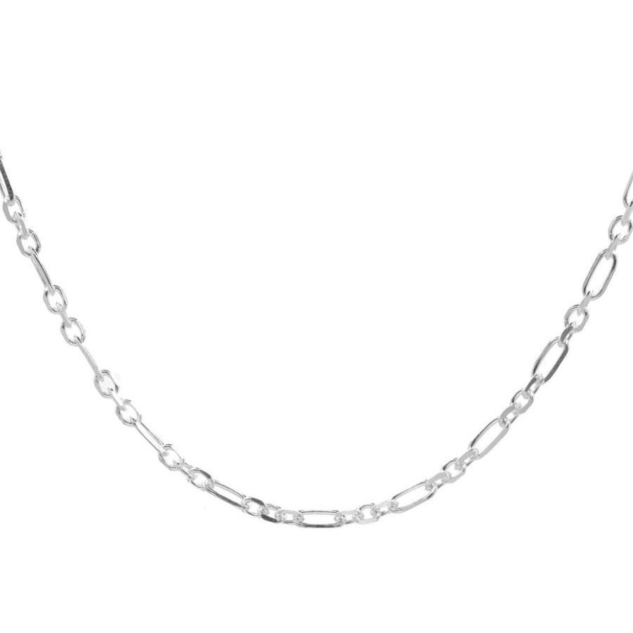 Joyas De Plata Marca DJOYAS | Cadenas De Plata 925 Estilo Cartier 60 Cm