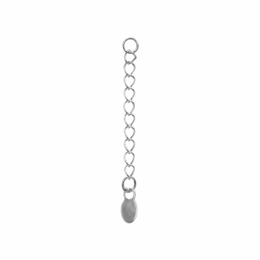 Joyas De Plata Marca DJOYAS | Insumos De Plata 925 Alargue Para Cadenas Y Pulseras 3,4 Cm