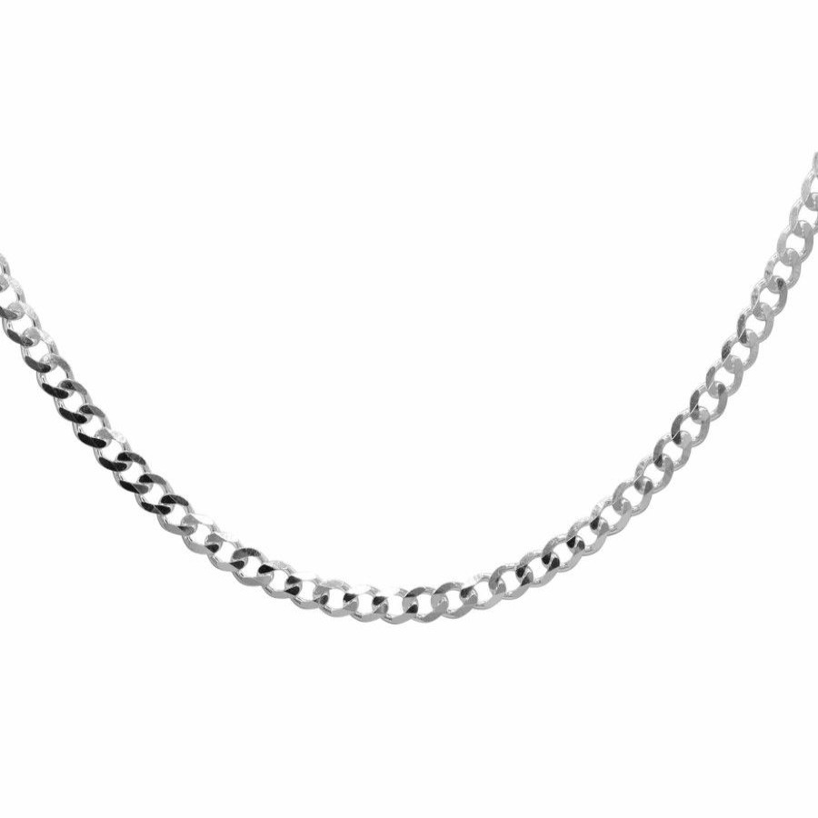 Joyas De Plata Marca DJOYAS | Cadena De Plata 925 Estilo Grumet 60 Cm