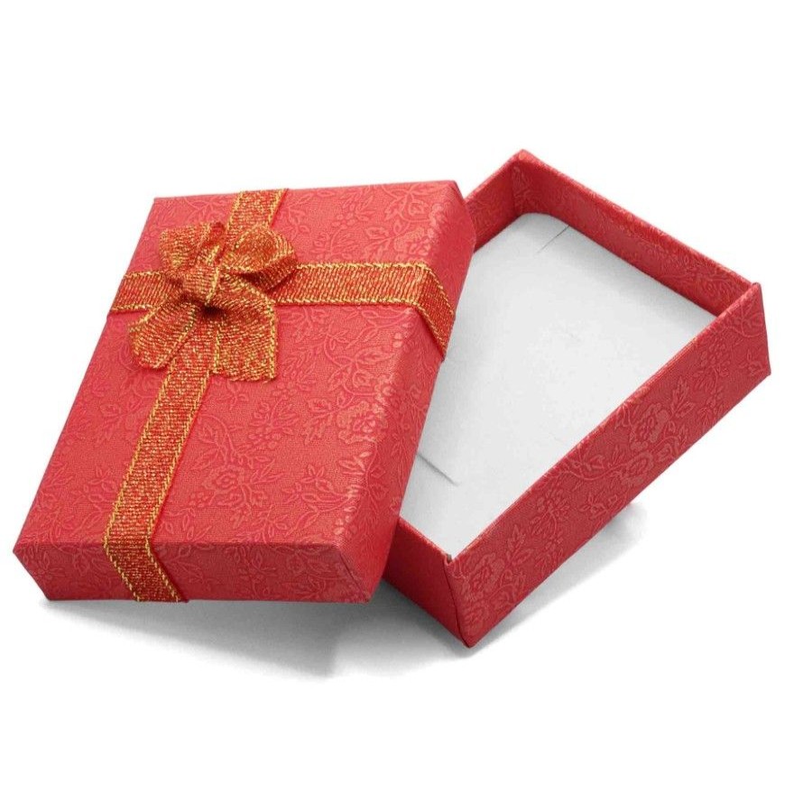 Accesorios Marca DJOYAS | Caja De Conjunto Patron Rojo