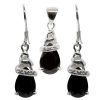 Joyas De Plata BLACK | Conjunto Plata 925 Circones Negros