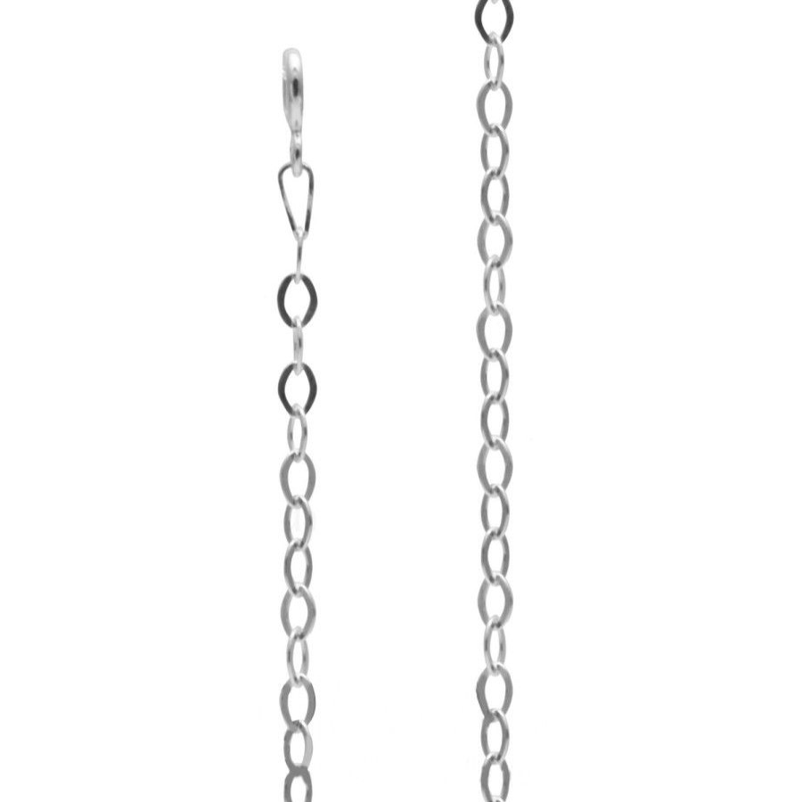 Joyas De Plata Marca DJOYAS | Cadena De Plata 925 Eslabon Ovalado 45Cm