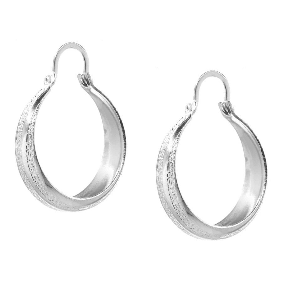 Joyas Enchapadas Marca DJOYAS Enchapado En Plata | Aros Enchapados En Plata Argollas Bote Con Diseno