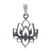 Joyas De Plata Marca DJOYAS Colgante Plata Lisa | Colgante De Plata 925 Flor De Loto