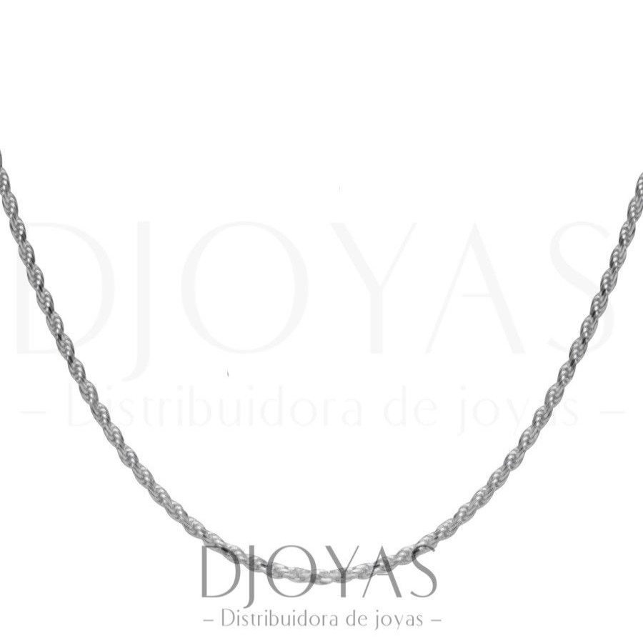 Joyas De Plata Marca DJOYAS | Cadena Tourbillon 1 Mm 45 Cm