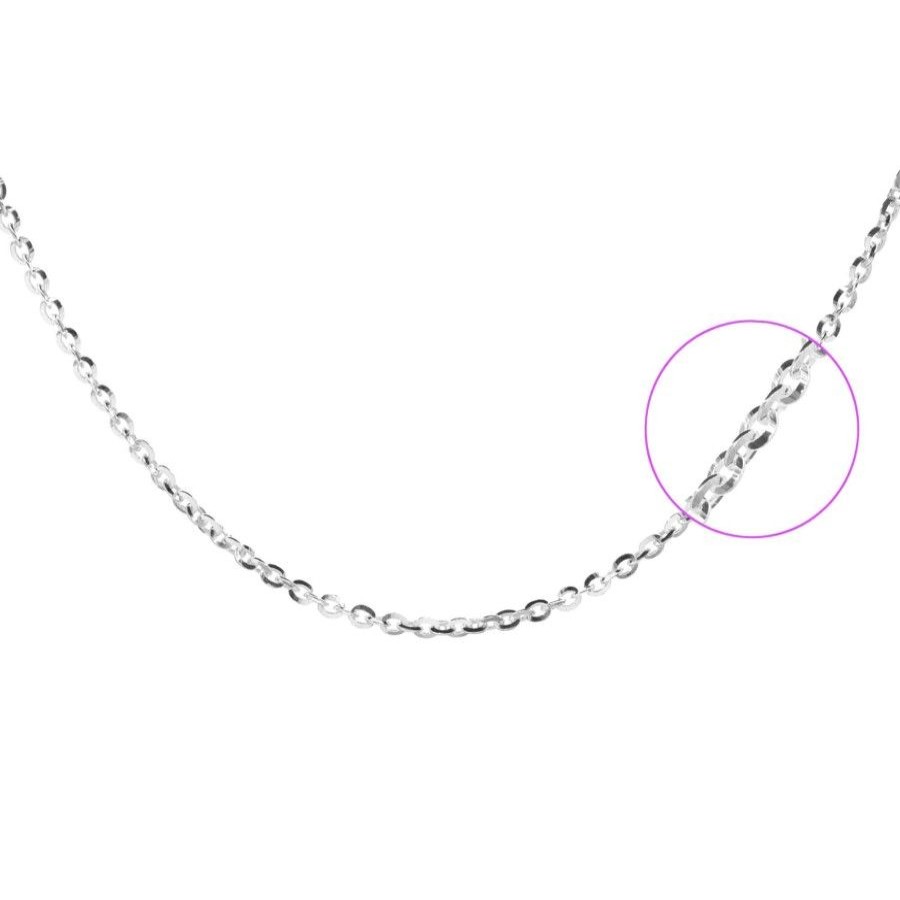 Joyas De Plata Marca DJOYAS | Cadena De Plata 925 Pequenos Eslabones 45 Cm