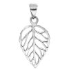 Joyas De Plata DistribuidoraDeJoyas.cl Colgante Plata Lisa | Colgante De Plata 925 De Hoja