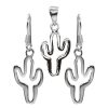 Joyas De Plata DistribuidoraDeJoyas.cl | Conjunto De Plata 925 Cactus