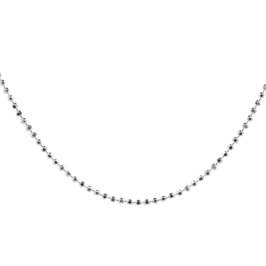 Joyas De Plata Marca DJOYAS | Cadena De Plata 925 Modelo Esferas 45 Cm