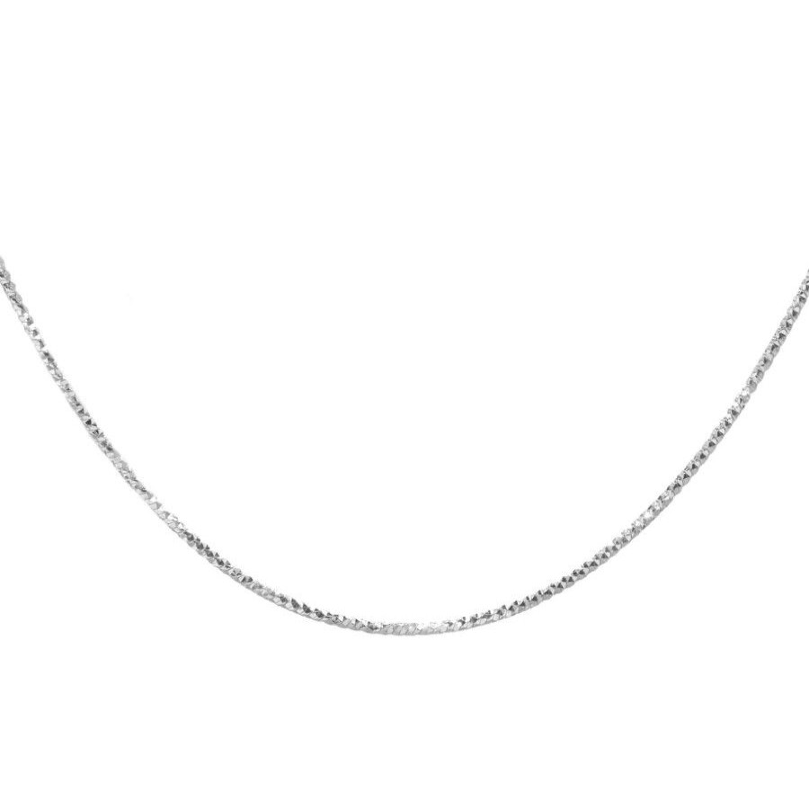 Joyas De Plata Marca DJOYAS | Cadena De Plata 925 Diseno Biselado 50 Cm