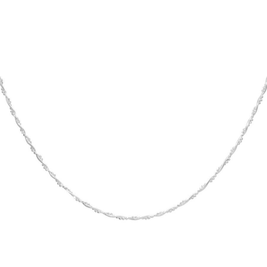 Joyas De Plata BLACK | Cadena De Plata 925 Entorchada 45 Cm