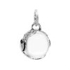 Joyas De Plata BLACK Colgante Piedra Natural | Colgante Esfera Con Piedra Cuarzo