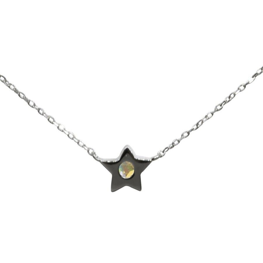 Joyas De Plata BLACK | Collar Estrella Cristal Swarovski Element