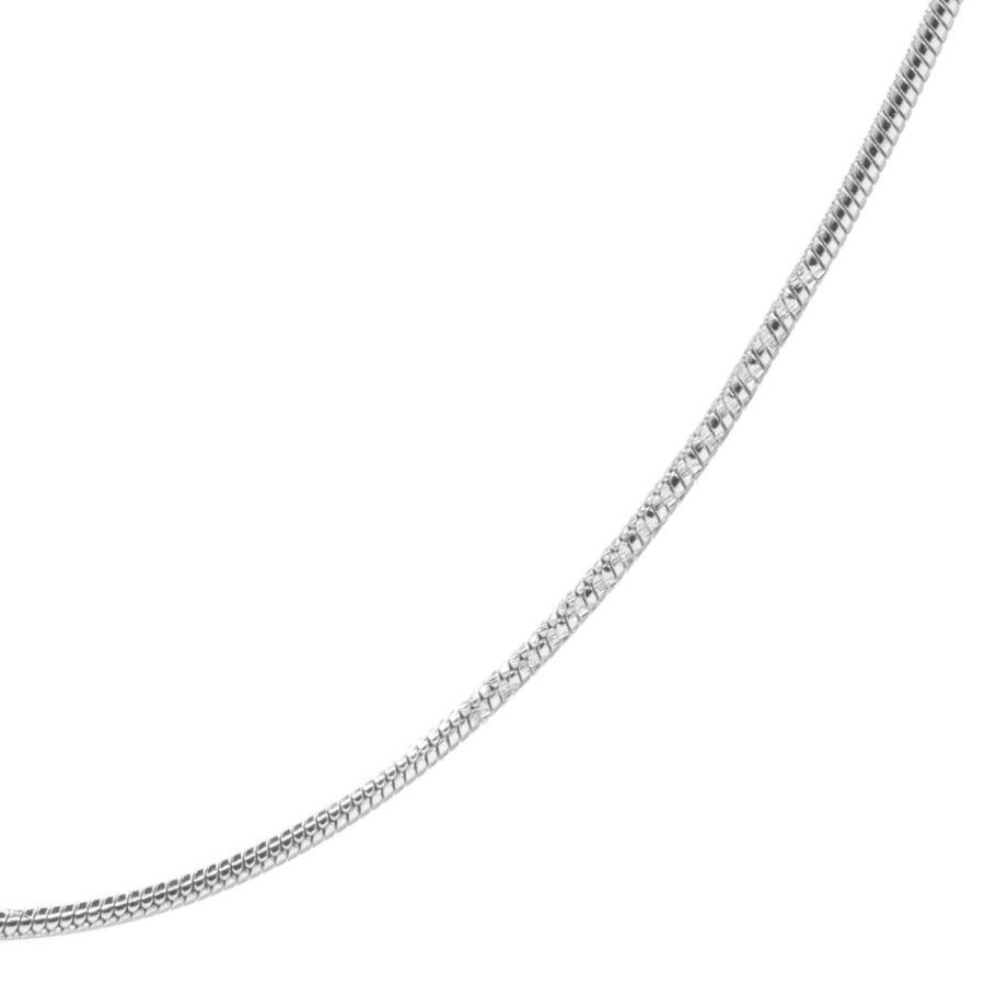 Joyas De Plata Marca DJOYAS | Cadena De Plata 925 Modelo Topo Tallada 45 Cm