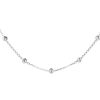 Joyas De Plata Marca DJOYAS | Cadena De Plata 925 Eslabon Y Esferas Con Diseno 45 Cm