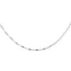 Joyas De Plata Marca DJOYAS | Cadena De Plata 925 Estilo Ovalado Con Diseno 45 Cm