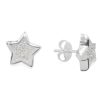 Joyas Enchapadas Marca DJOYAS Enchapado En Plata | Aros Enchapados En Plata Estrellas Con Circones