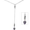 Joyas De Plata BLACK Collares Con Circon | Collar Corazon Circon Lavanda