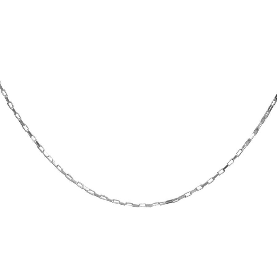 Joyas De Plata BLACK | Cadena De Plata 925 Eslabon Cuadrado 50 Cm