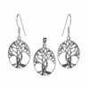 Joyas De Plata BLACK | Conjunto De Plata 925 Medallon De Arbol