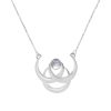 Joyas De Plata Marca DJOYAS Collares De Piedra | Collar De Plata 925 Modelo Lunar Con Piedra Luna