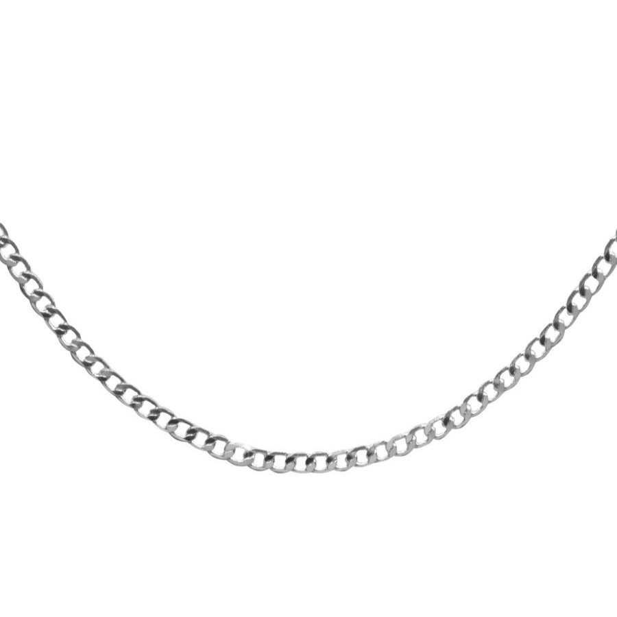 Joyas Enchapadas BLACK | Cadena Enchapada En Plata Grumet 39 Cm