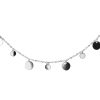 Joyas Enchapadas Marca DJOYAS | Collar Enchapado En Plata Placas De Circulos 90 Cm