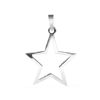 Joyas De Plata Marca DJOYAS Colgante Plata Lisa | Colgante De Plata 925 Diseno Estrella