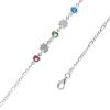 Joyas De Plata Marca DJOYAS Pulsera Con Circon | Pulsera De Plata 925 Soles Y Circones De Colores