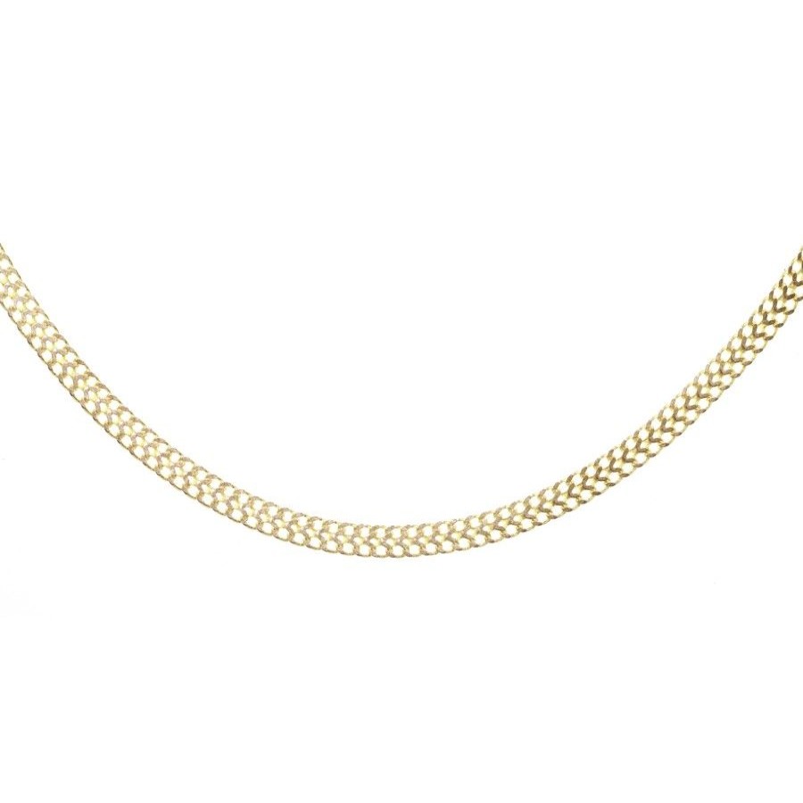 Joyas Enchapadas Marca DJOYAS | Collar Enchapado En Oro Cinta Calada