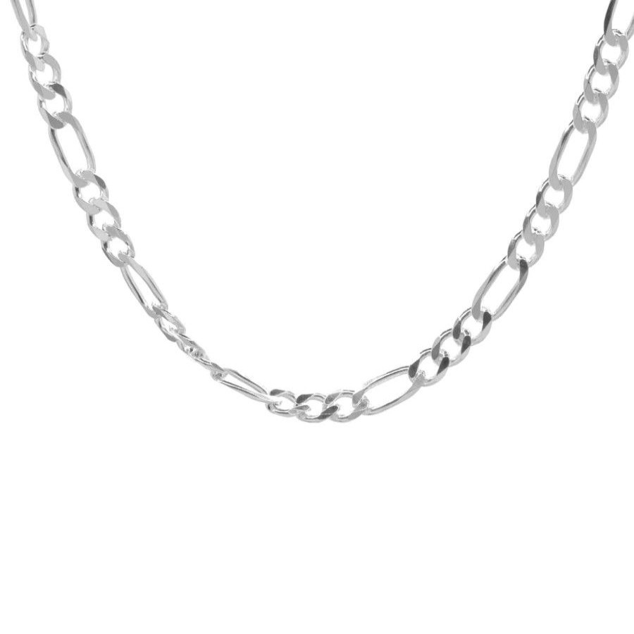 Joyas De Plata Navidad | Cadena De Plata 925 Estilo Cartier 70 Cm 4 Mm