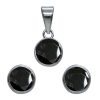 Joyas De Plata DistribuidoraDeJoyas.cl | Conjunto De Plata 925 Circon Onix