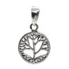 Joyas De Plata BLACK Colgante Plata Lisa | Colgante De Plata 925 Arbol