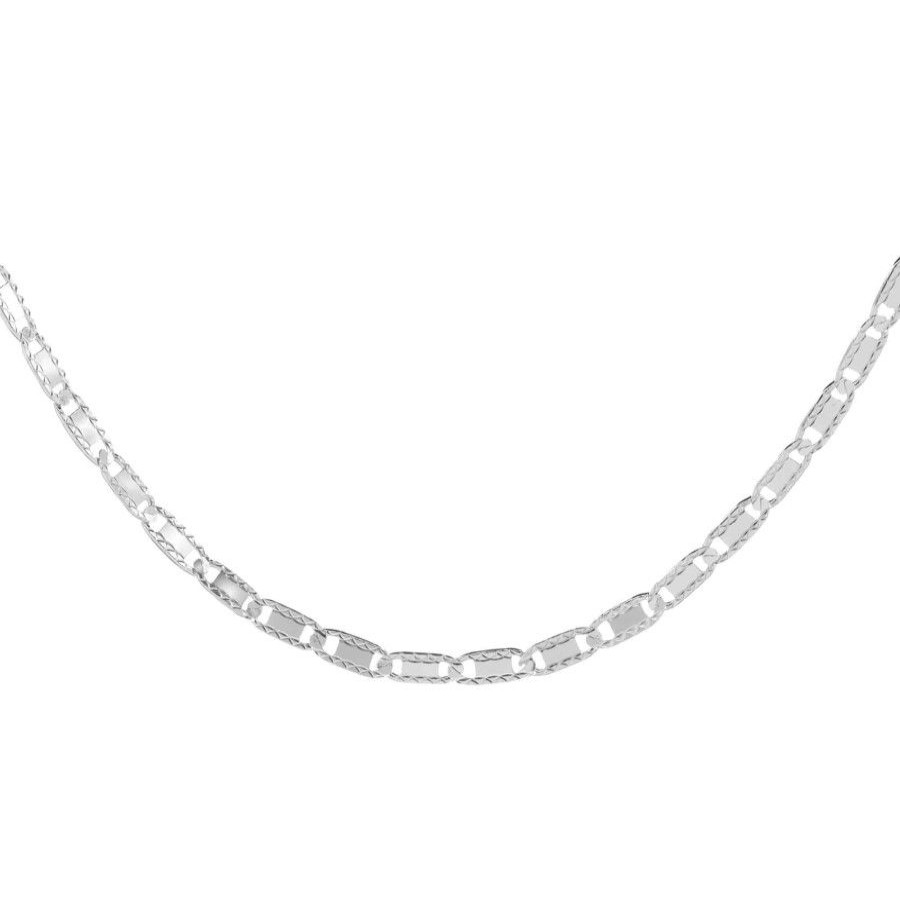 Joyas De Plata Marca DJOYAS | Cadena De Plata 925 Estilo Valentino 45 Cm