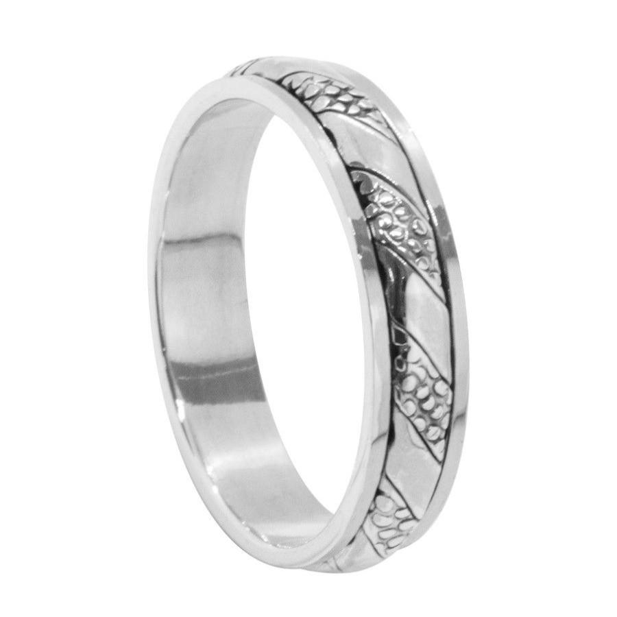 Joyas De Plata BLACK Anillos Hombres | Anillo Antiestres Con Patron De Plata 925