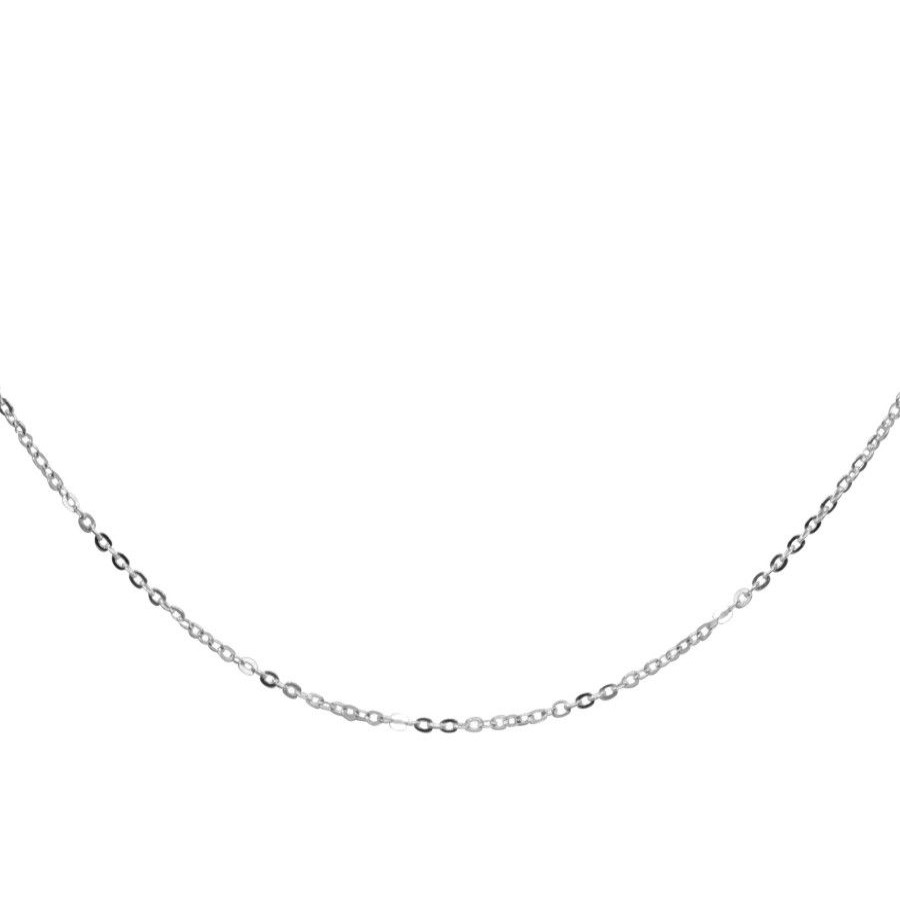 Joyas De Plata Marca DJOYAS | Cadena Eslabon 45 Cm