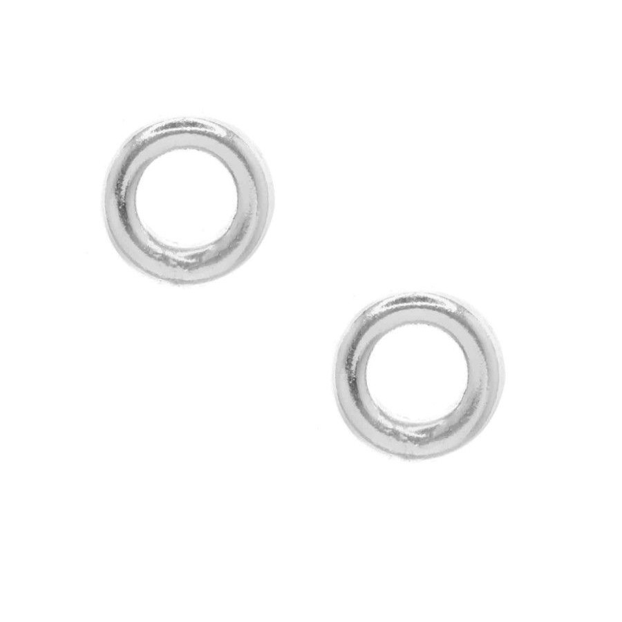 Joyas De Plata Marca DJOYAS | Insumos De Plata 925 Argollas Cerradas 1X4 Mm