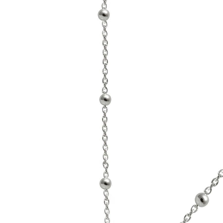 Joyas De Plata BLACK | Cadena De Plata 925 Anchor Con Esferas 50 Cm