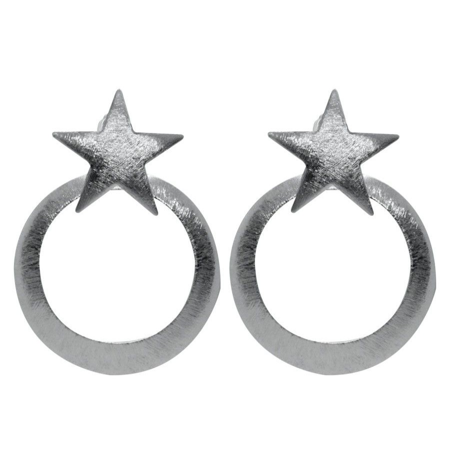 Joyas Enchapadas BLACK Enchapado En Plata | Aros Enchapados En Plata Estrella