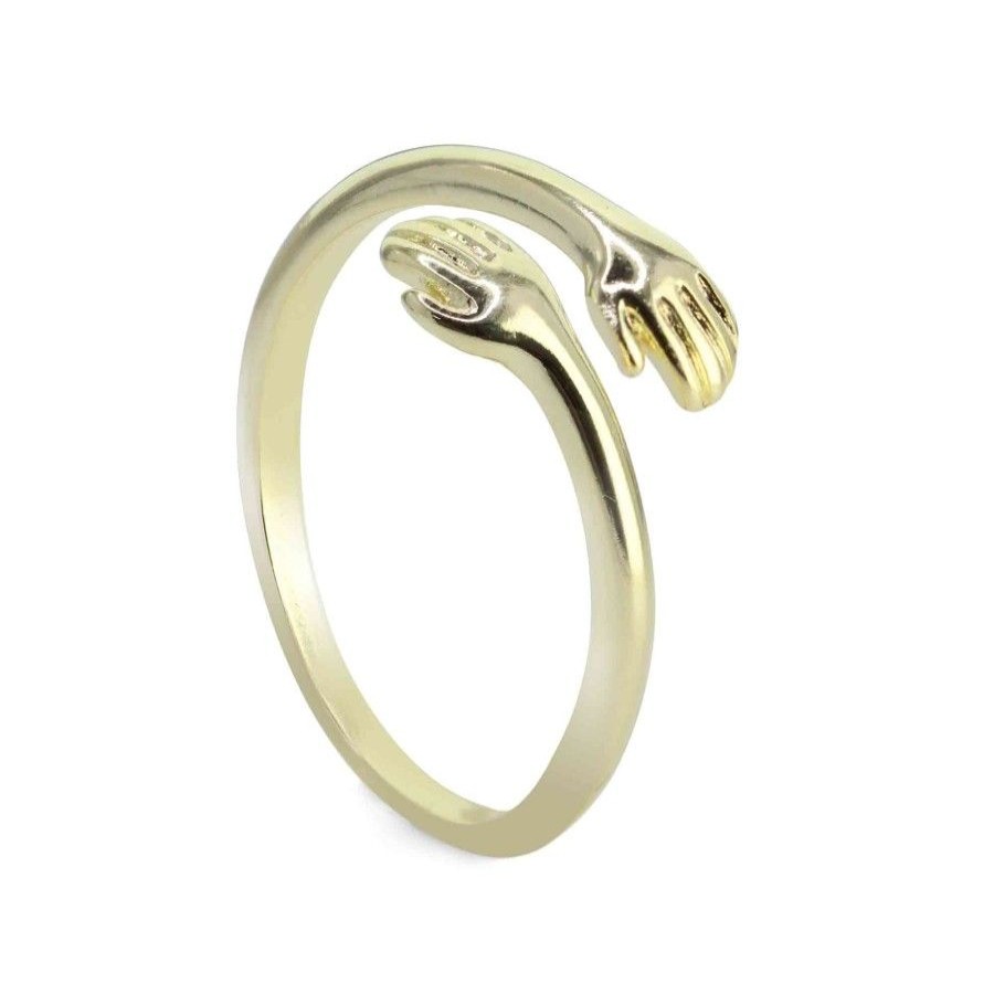 Joyas Enchapadas Marca DJOYAS | Anillo Enchapado En Oro Modelo Abrazo