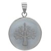 Joyas De Plata Marca DJOYAS Colgantes Lapidado | Colgante Arbol De Nacar